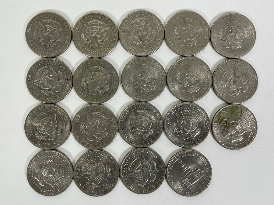 (19) Kennedy Half Dollars From 1971-1982 [Photo 14]