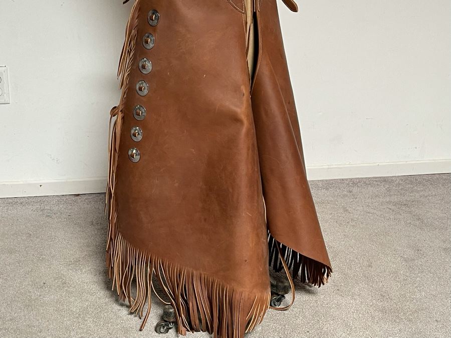 Leather Western Cowboy Chaps By Cowboy Basic [Photo 5]