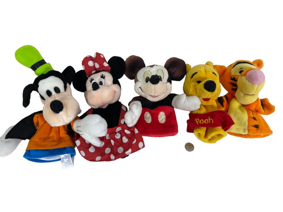 Colletion Of Disney Hand Puppets From Mattel And Applause