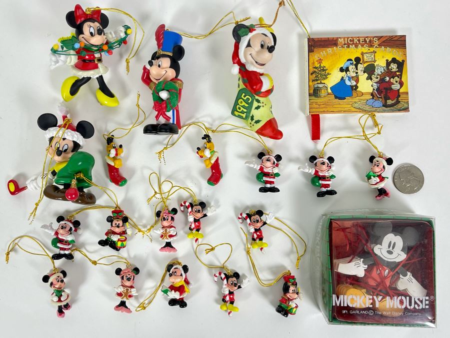 Collection Of Disney Mickey Mouse, Minnie Mouse And Pluto Christmas Ornaments [Photo 2]
