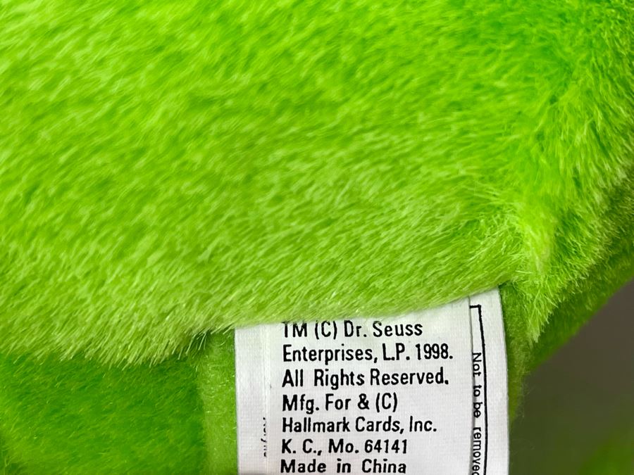 Pair Of Vintage Disneyland Mickey Mouse And Minnie Mouse Plush Toys, Dr. Seuss The Grinch Plush Toy And Mickey Mouse Figurine [Photo 11]