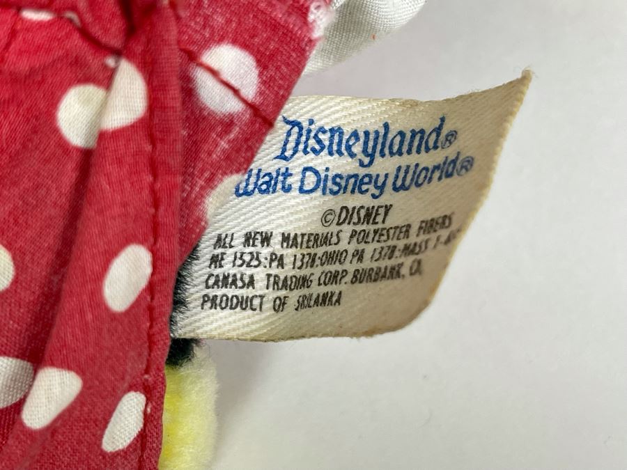 Pair Of Vintage Disneyland Mickey Mouse And Minnie Mouse Plush Toys, Dr. Seuss The Grinch Plush Toy And Mickey Mouse Figurine [Photo 8]