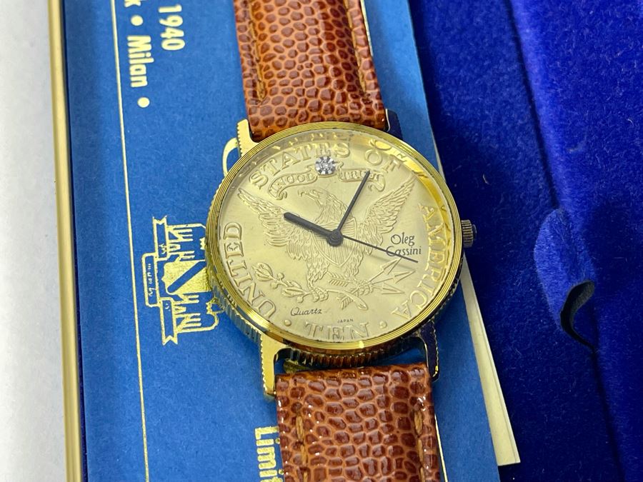New Oleg Cassini Mens Watch With Original Tags And Box [Photo 4]