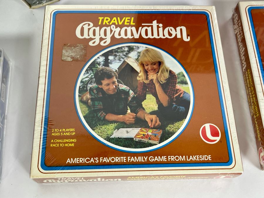 Collection Of New Old Stock Games Including Magnetic Chinese Checkers, Magnetic Backgammon, Magentic Chess & Checkers, Jumbo Tiddledy Winks, Rook & Travel Aggravation [Photo 8]