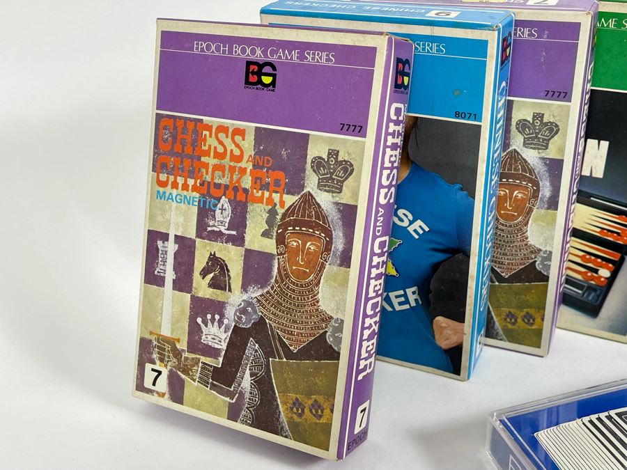 Collection Of New Old Stock Games Including Magnetic Chinese Checkers, Magnetic Backgammon, Magentic Chess & Checkers, Jumbo Tiddledy Winks, Rook & Travel Aggravation [Photo 3]