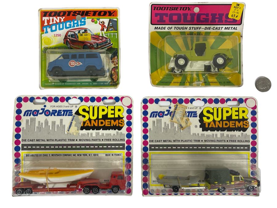 New Old Stock TootsieToy Cars And Majorette Super Tandems Cars