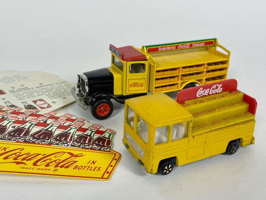 Pair Of Toy Coca-Cola Delivery Trucks By Siku And Vintage Coca-Cola Bottling Plant Ephemera [Photo 2]