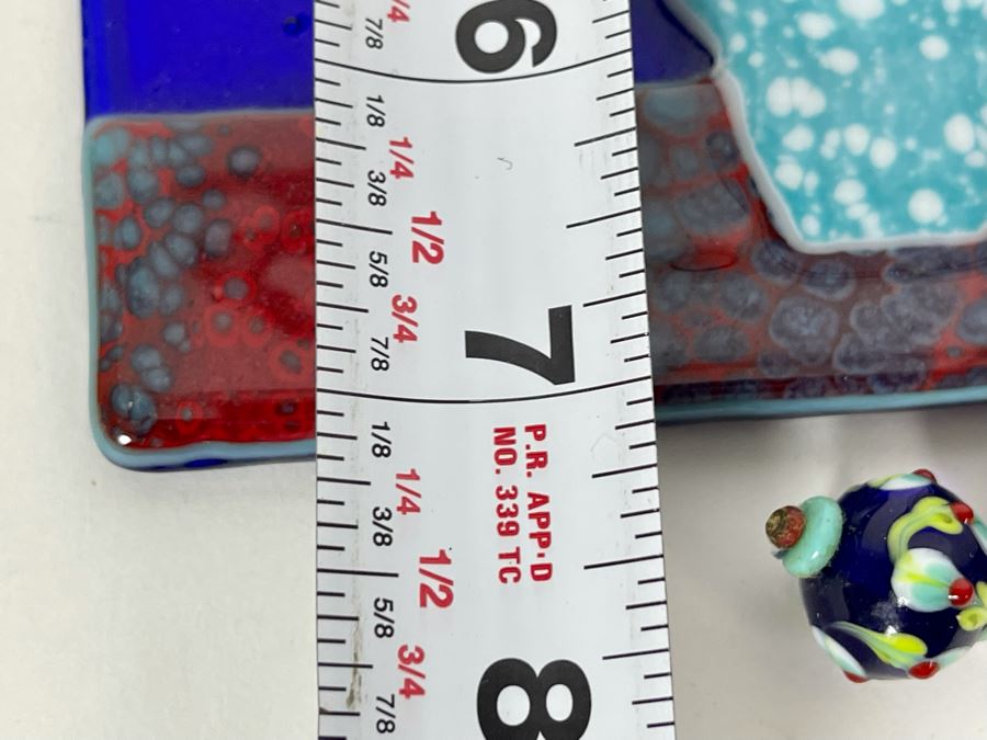 Handmade Signed Studio Glass Piece 6 X 7 [Photo 12]