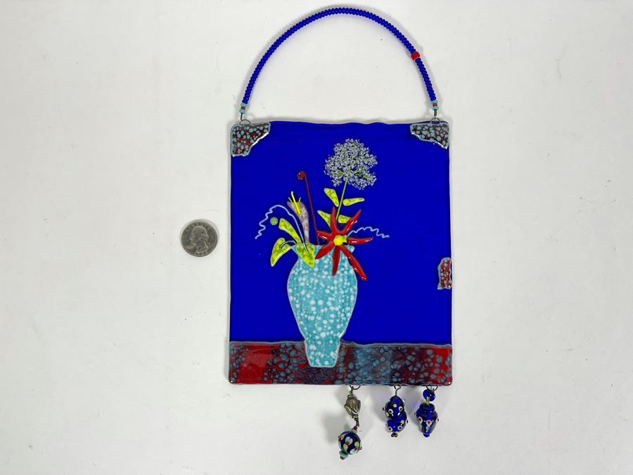 Handmade Signed Studio Glass Piece 6 X 7 [Photo 3]