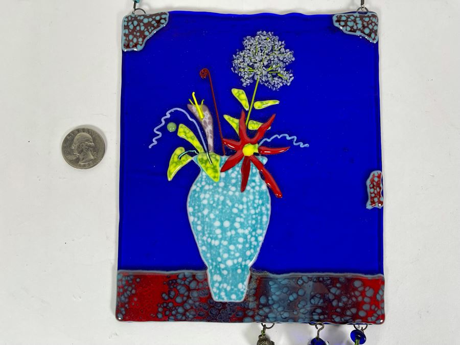 Handmade Signed Studio Glass Piece 6 X 7 [Photo 4]