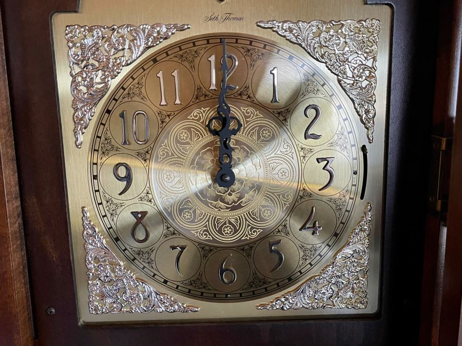 Seth Thomas Grandfather Clock 20W X 10D X 75H [Photo 11]