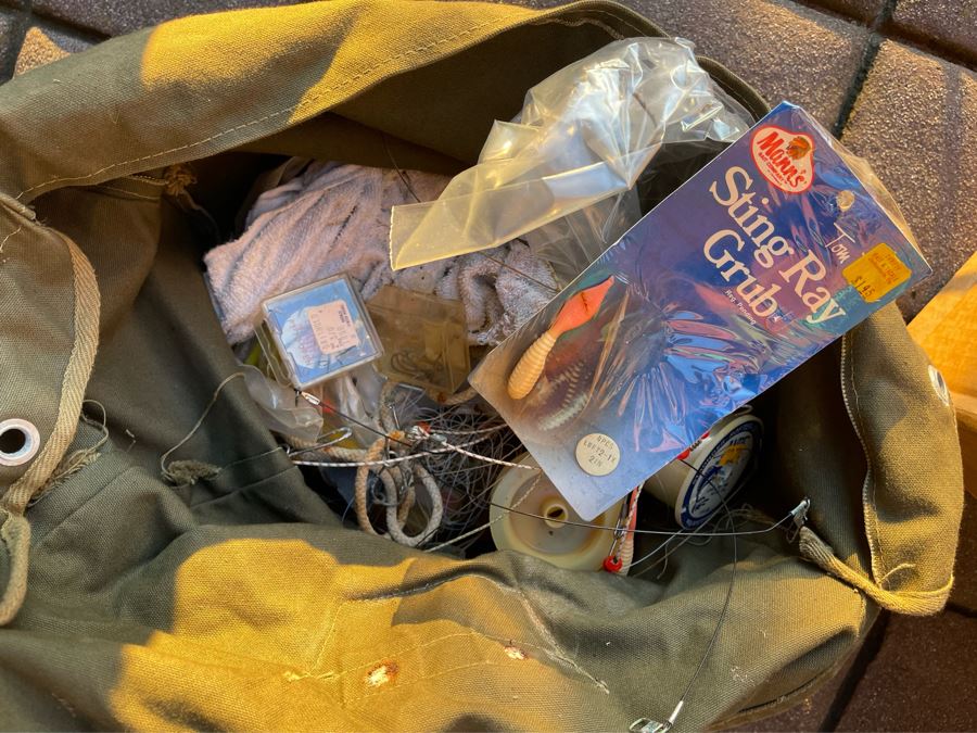 Fishing Tackle Gear Lot Includes Fishing Poles (Penn Captiva Reel), Lures, Waders - See Photos [Photo 12]