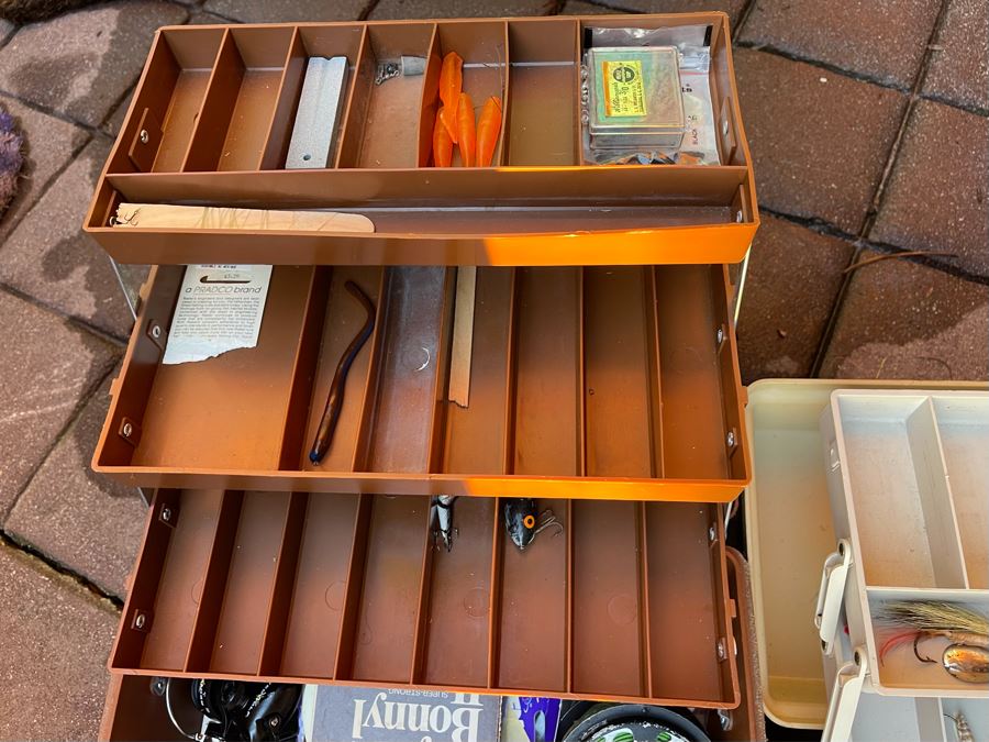 Fishing Tackle Gear Lot Includes Fishing Poles (Penn Captiva Reel), Lures, Waders - See Photos [Photo 11]