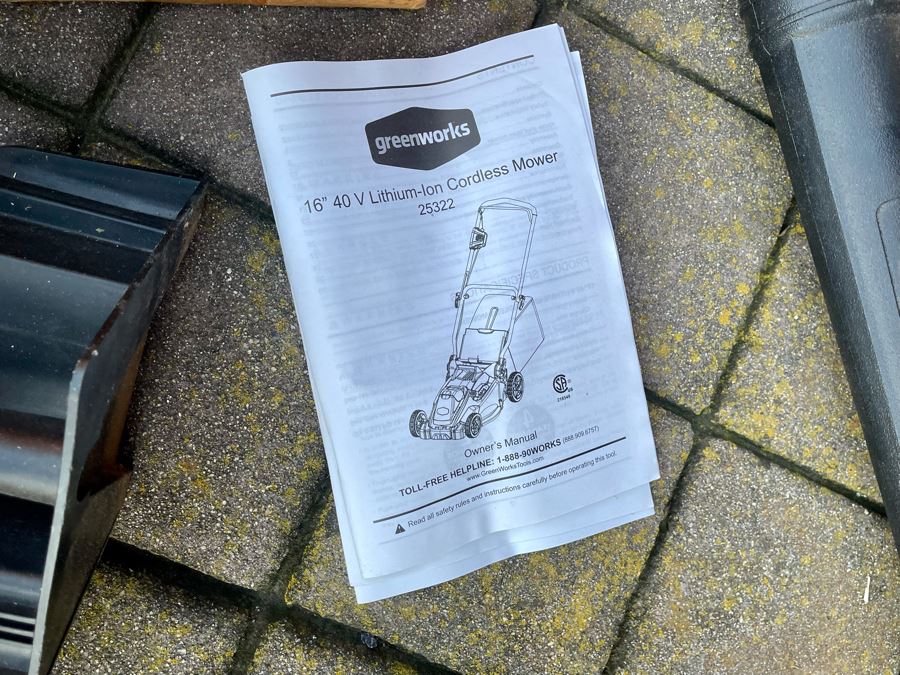 Greenworks 16' 40V Lithium-Ion Cordless Mover, Black+Decker Cordless Chainsaw And Black+Decker Cordless Leaf Blower [Photo 4]