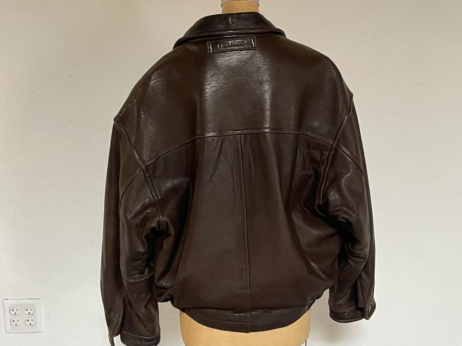 Men's Leather Nautica Jacket Size 44 [Photo 4]