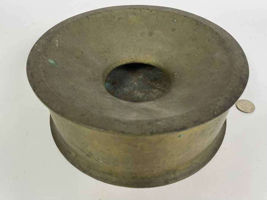 Vintage Brass Spitoon 9W X 3.5H [Photo 3]