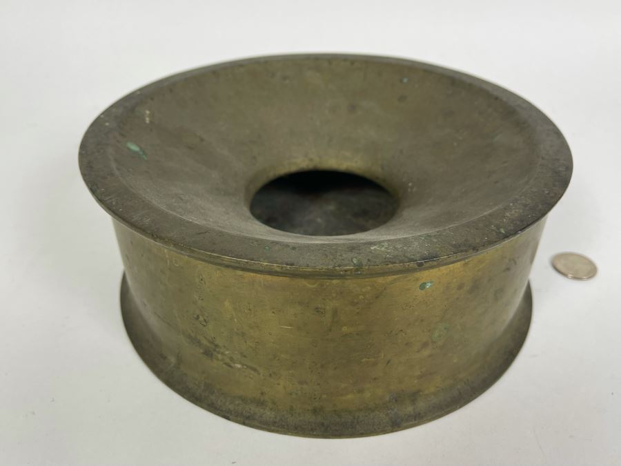 Vintage Brass Spitoon 9W X 3.5H [Photo 4]
