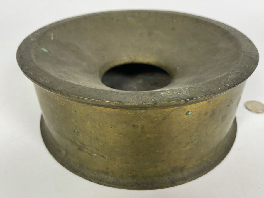 Vintage Brass Spitoon 9W X 3.5H [Photo 2]