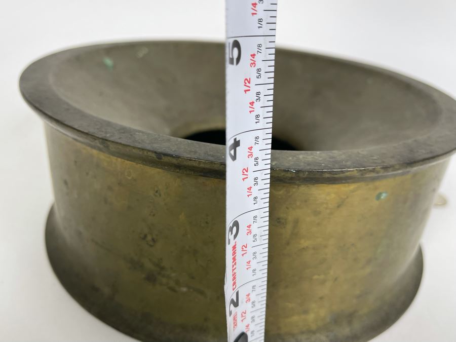 Vintage Brass Spitoon 9W X 3.5H [Photo 8]