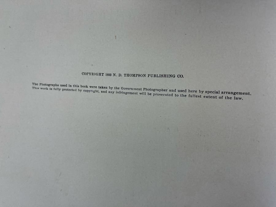 Antique 1893 Book The Dream City A Portfolio Of Photographic Views Of The World's Columbian Exposition [Photo 3]