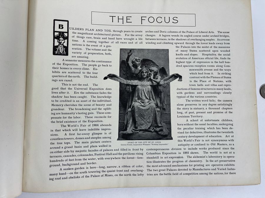 Antique 1904 Book The Forest City With Official Photographic Views Of The Universal Exposition Held In Saint Louis Library Edition [Photo 4]