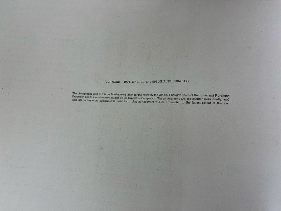 Antique 1904 Book The Forest City With Official Photographic Views Of The Universal Exposition Held In Saint Louis Library Edition [Photo 3]