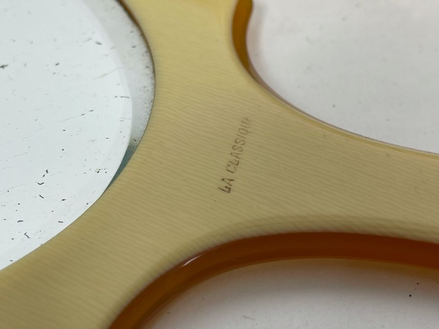 Vintage Vanity Hand Held Mirror 15L And Brush 7L [Photo 6]