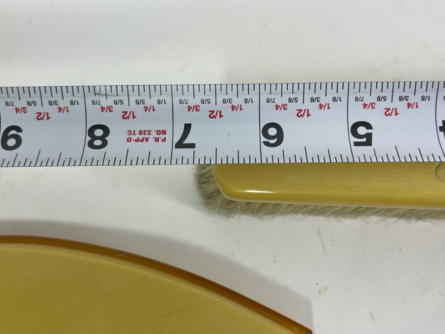 Vintage Vanity Hand Held Mirror 15L And Brush 7L [Photo 9]