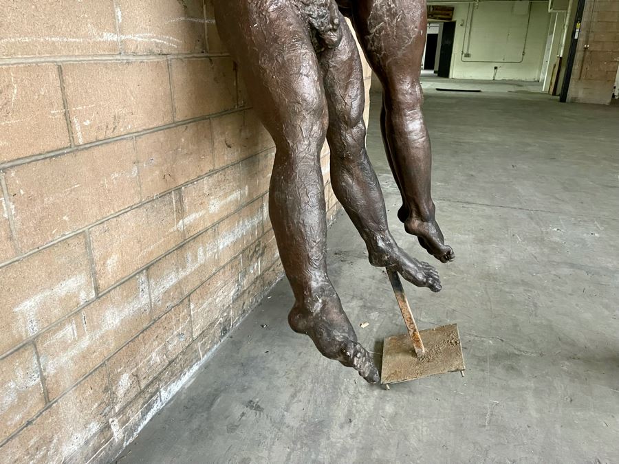 Max Turner (1925-2019) Original One-Of-A-Kind Fiberglass Sculpture Titled 'Adam And Eve - The Expulsion From The Garden Of Eden' Was On Public Display In L.A. 7'5'H X 49'W X 36'D [Photo 10]