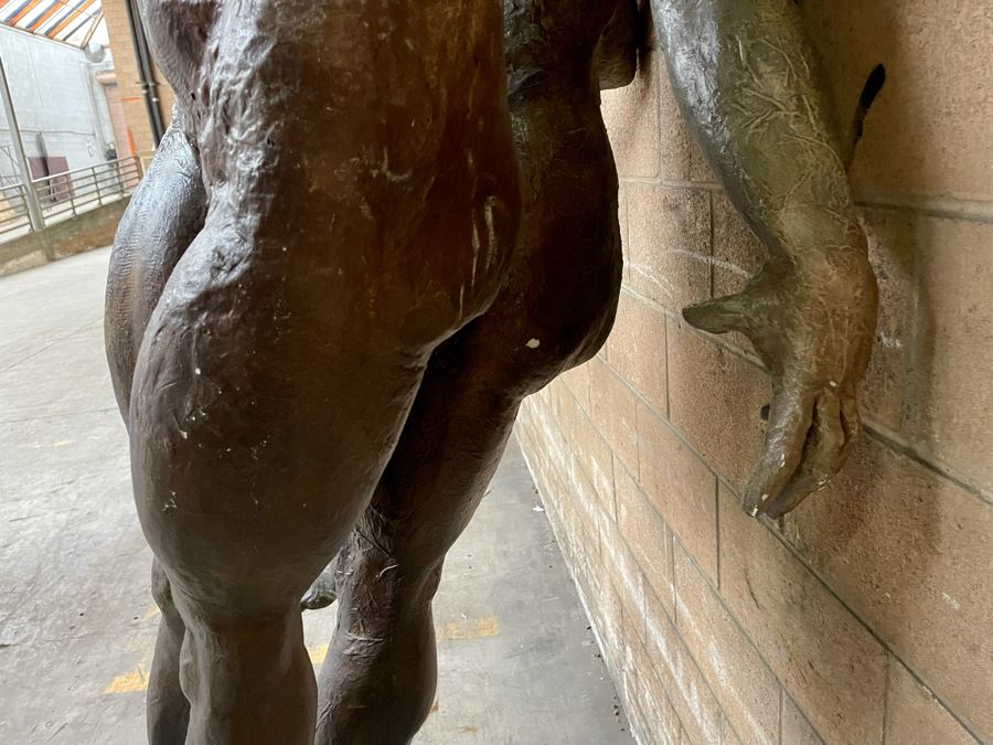 Max Turner (1925-2019) Original One-Of-A-Kind Fiberglass Sculpture Titled 'Adam And Eve - The Expulsion From The Garden Of Eden' Was On Public Display In L.A. 7'5'H X 49'W X 36'D [Photo 8]