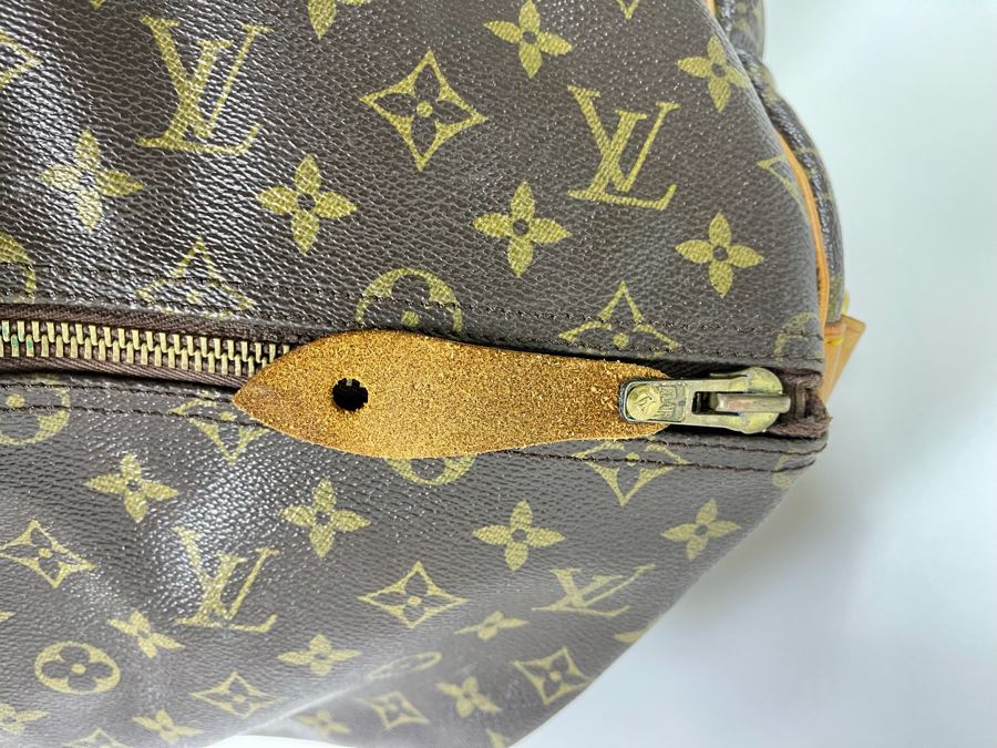 Authentic Vintage Louis Vuitton Duffel Bag Handbag - See Photos For Tear In Zipper (Zipper Works) [Photo 14]