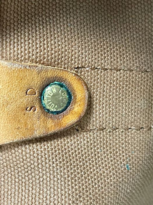 Authentic Vintage Louis Vuitton Duffel Bag Handbag - See Photos For Tear In Zipper (Zipper Works) [Photo 18]