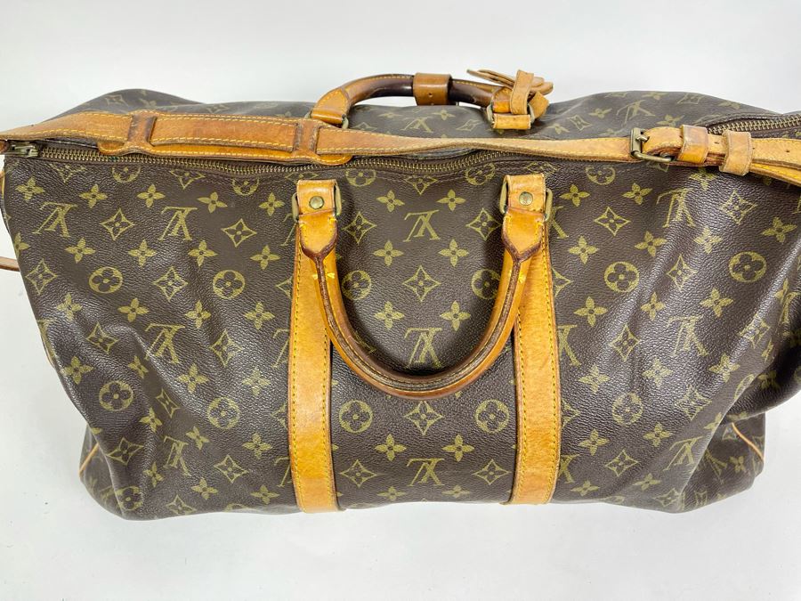 Authentic Vintage Louis Vuitton Duffel Bag Handbag See Photos For