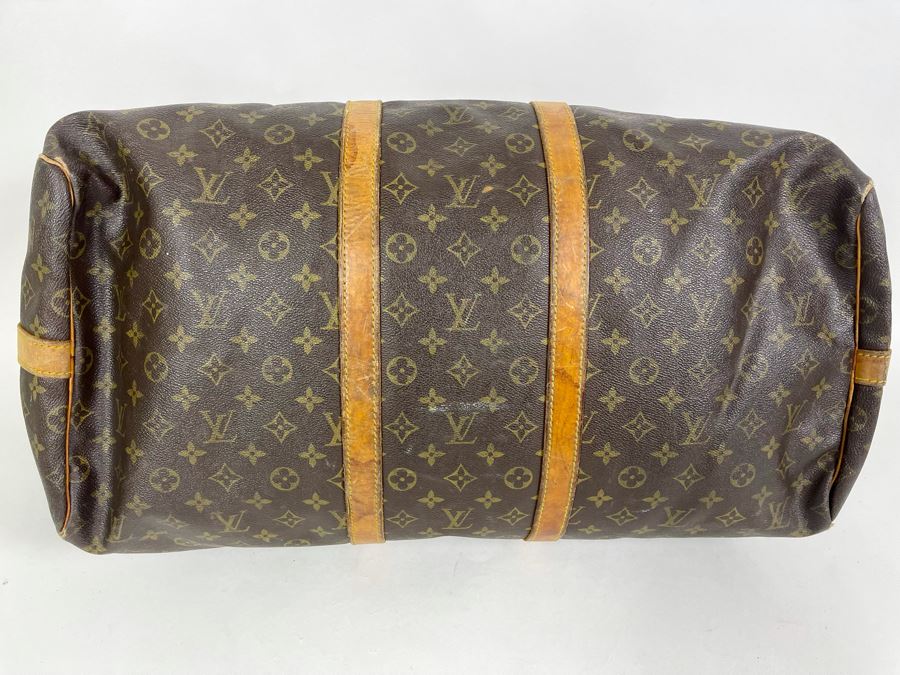 Authentic Vintage Louis Vuitton Duffel Bag Handbag - See Photos For Tear In Zipper (Zipper Works) [Photo 23]