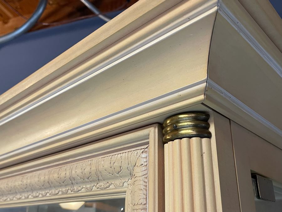 Pulaski Furniture Curio Display Cabinet With Side Glass Doors 41W X 16.5D X 80.5H [Photo 5]