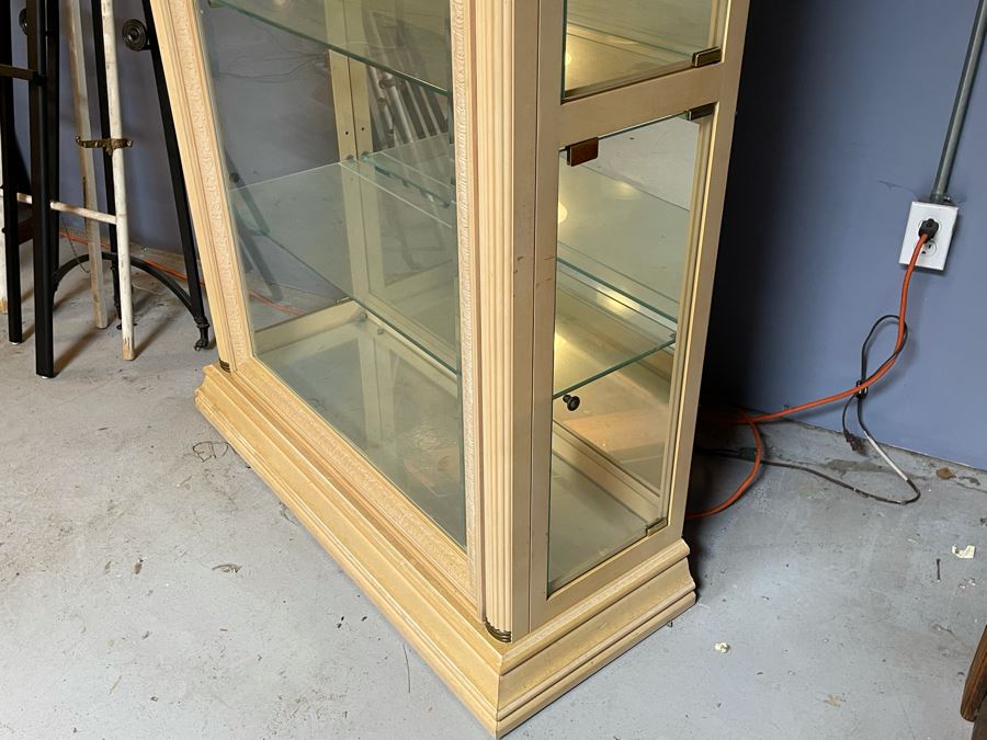 Pulaski Furniture Curio Display Cabinet With Side Glass Doors 41W X 16.5D X 80.5H [Photo 4]