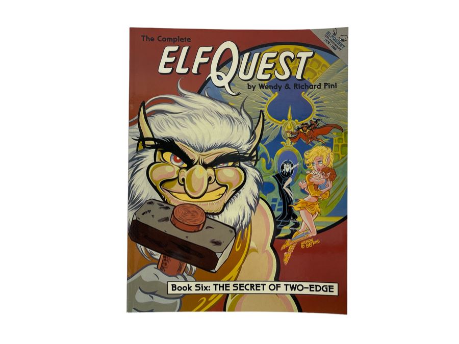 Signed Graphic Novel Comic Book The Complete Elf Quest By Wendy & Richard Pini Book Six: The Secret Of Two-Edge [Photo 2]