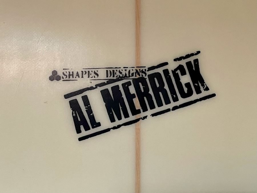 Vintage 1988 Al Merrick Custom Mini-Gun Surfboard With Pro-Lite Rhino Series Board Bag 7'2' X 20.5 X 2 7/8 [Photo 4]