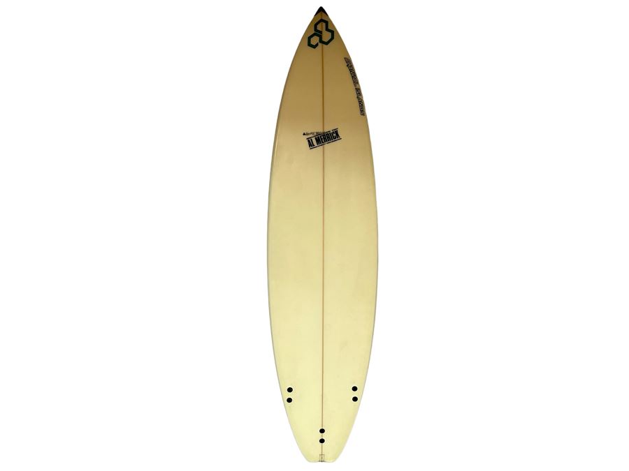 Vintage 1988 Al Merrick Custom Mini-Gun Surfboard With Pro-Lite