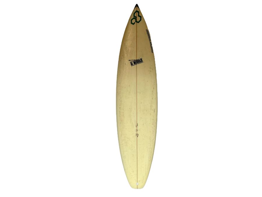 Vintage 1988 Al Merrick Custom Mini-Gun Surfboard With Pro-Lite Rhino Series Board Bag 7'2' X 20.5 X 2 7/8 [Photo 3]