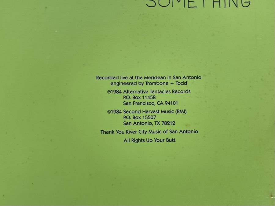 Vintage 1984 Butthole Surfers Live PCPPEP Vinyl Record Alternative Tentacles Records [Photo 4]