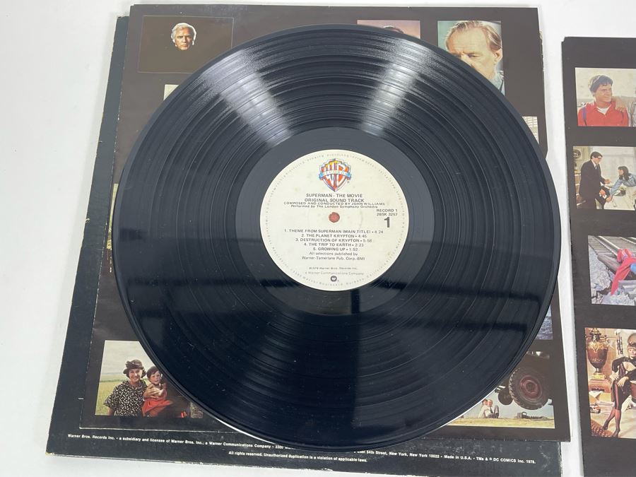 Vintage Original Superman The Movie Sound Track Vinyl Record 2 Records [Photo 8]