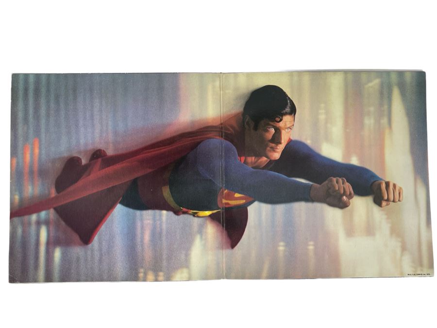 Vintage Original Superman The Movie Sound Track Vinyl Record 2 Records [Photo 1]