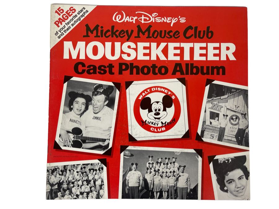 Vintage Walt Disney's Mickey Mouse Club Mousketeer Cast Photo Album