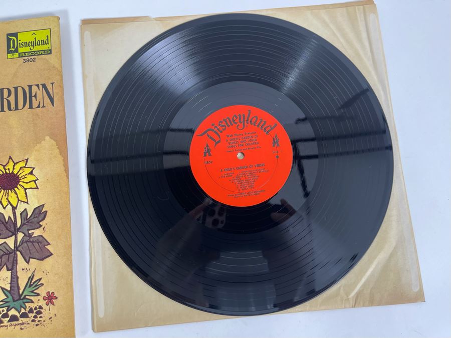 Vintage Disneyland Record Walt Disney Presents Robert Louis Stevenson's Child's Garden Of Verses With Illustrated Book [Photo 3]