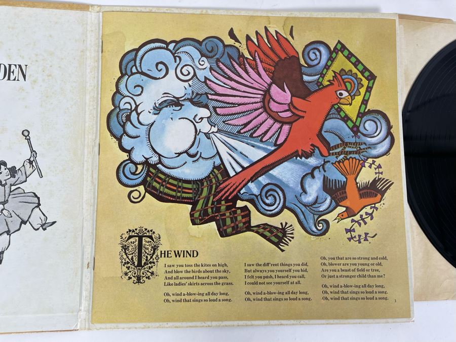 Vintage Disneyland Record Walt Disney Presents Robert Louis Stevenson's Child's Garden Of Verses With Illustrated Book [Photo 5]