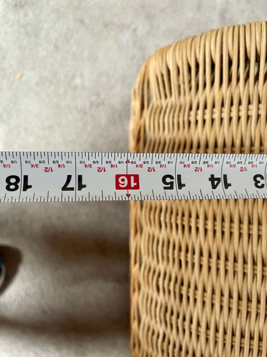 Vintage Woven Wicker Domed Trunk 31W X 16D X 19H [Photo 9]