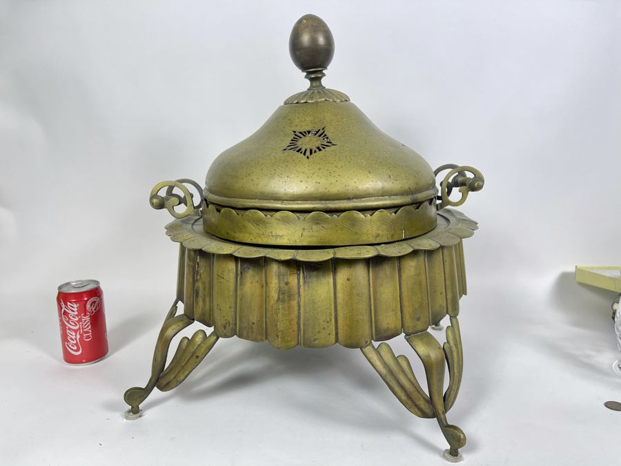 Antique Arabic Brass Brazier 19W X 20H [Photo 2]