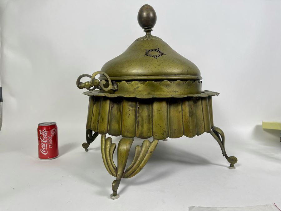Antique Arabic Brass Brazier 19W X 20H [Photo 7]