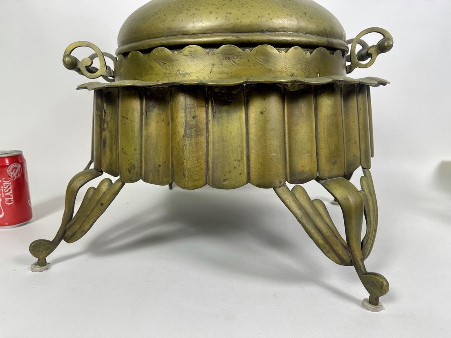 Antique Arabic Brass Brazier 19W X 20H [Photo 3]
